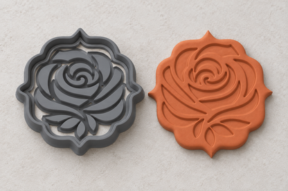 Islamic Rose Polymer Clay Cutter | 137 - ClartStudios - Polymer clay Jewellery