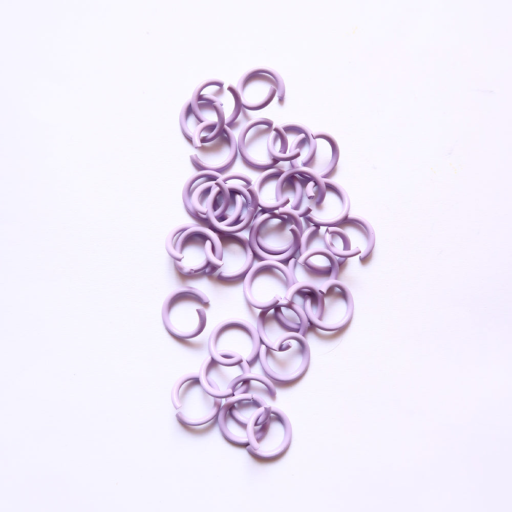 Lilac Jump ring (Pack of 50) - ClartStudios - Polymer clay Jewellery