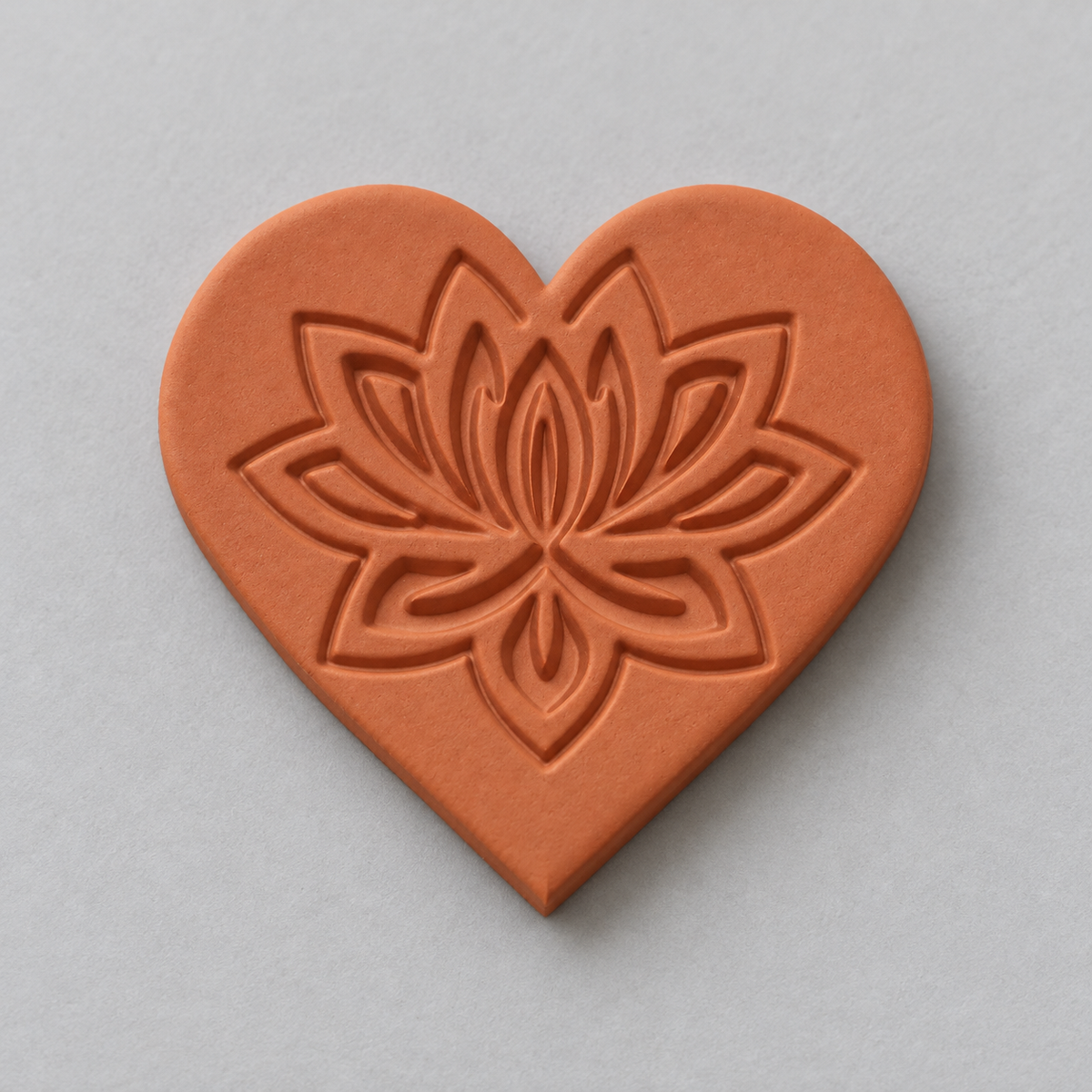 Lotus Heart Polymer Clay Cutter | 139 - ClartStudios - Polymer clay Jewellery