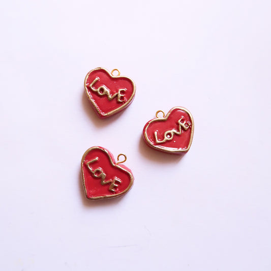 Love Clay Charm - ClartStudios - Polymer clay Jewellery