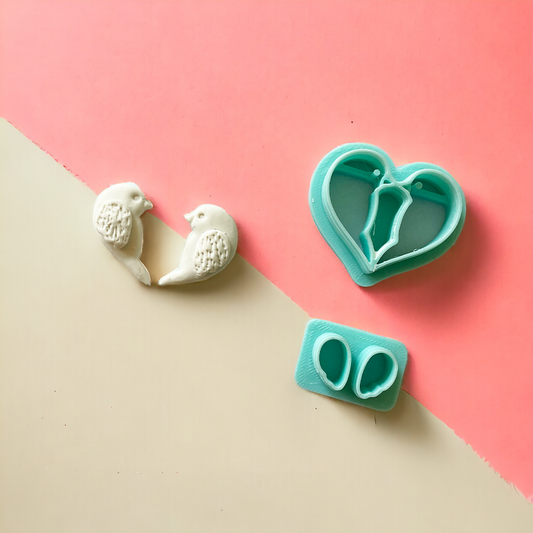 Love Birds Cutter - ClartStudios - Polymer clay Jewellery