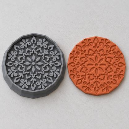 Boho Mandala Disc Polymer Clay Cutter | 186 - ClartStudios - Polymer clay Jewellery