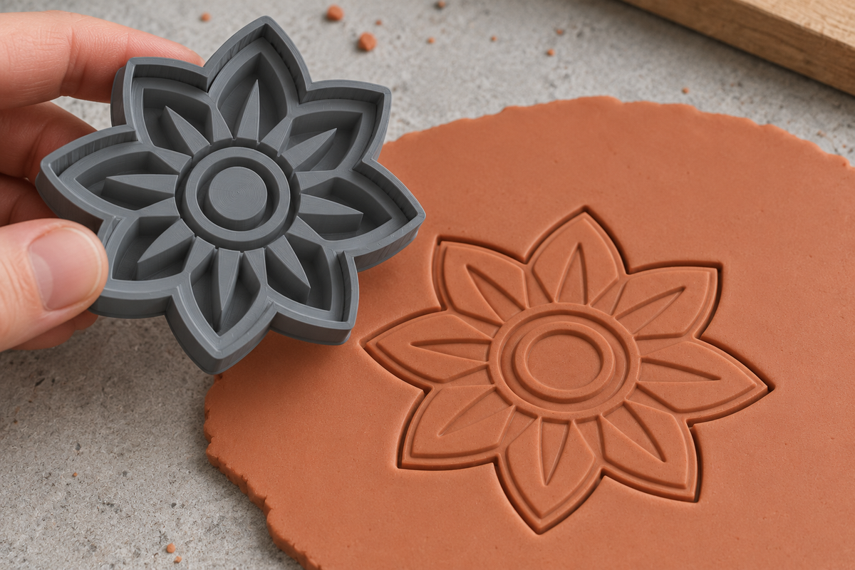 Mandala Star Flower Polymer Clay Cutter | 163 - ClartStudios - Polymer clay Jewellery