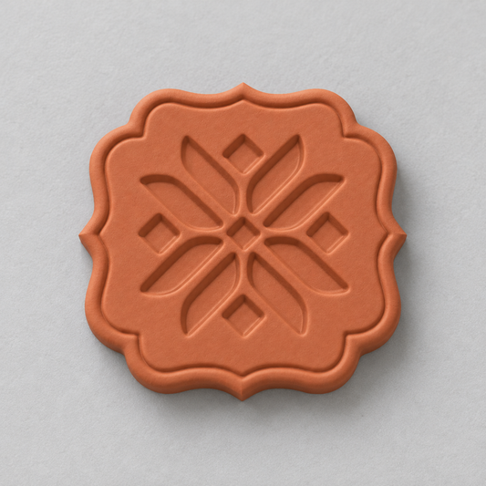 Mandala Square Tile Polymer Clay Cutter | 187 - ClartStudios - Polymer clay Jewellery