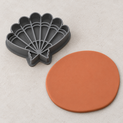 Mermaid Scallop Shell Polymer Clay Cutter | 020 - ClartStudios - Polymer clay Jewellery