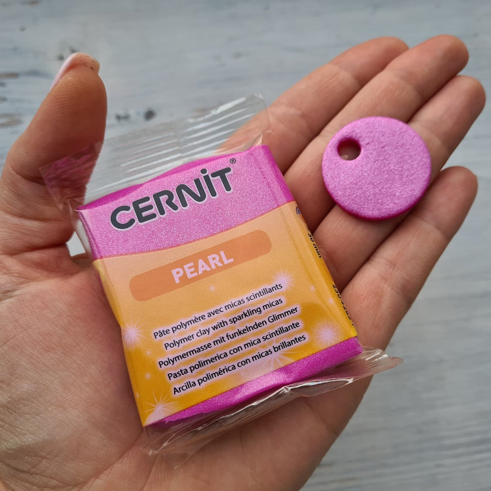 Cernit Pearl Magenta - 56gms - ClartStudios - Polymer clay Jewellery