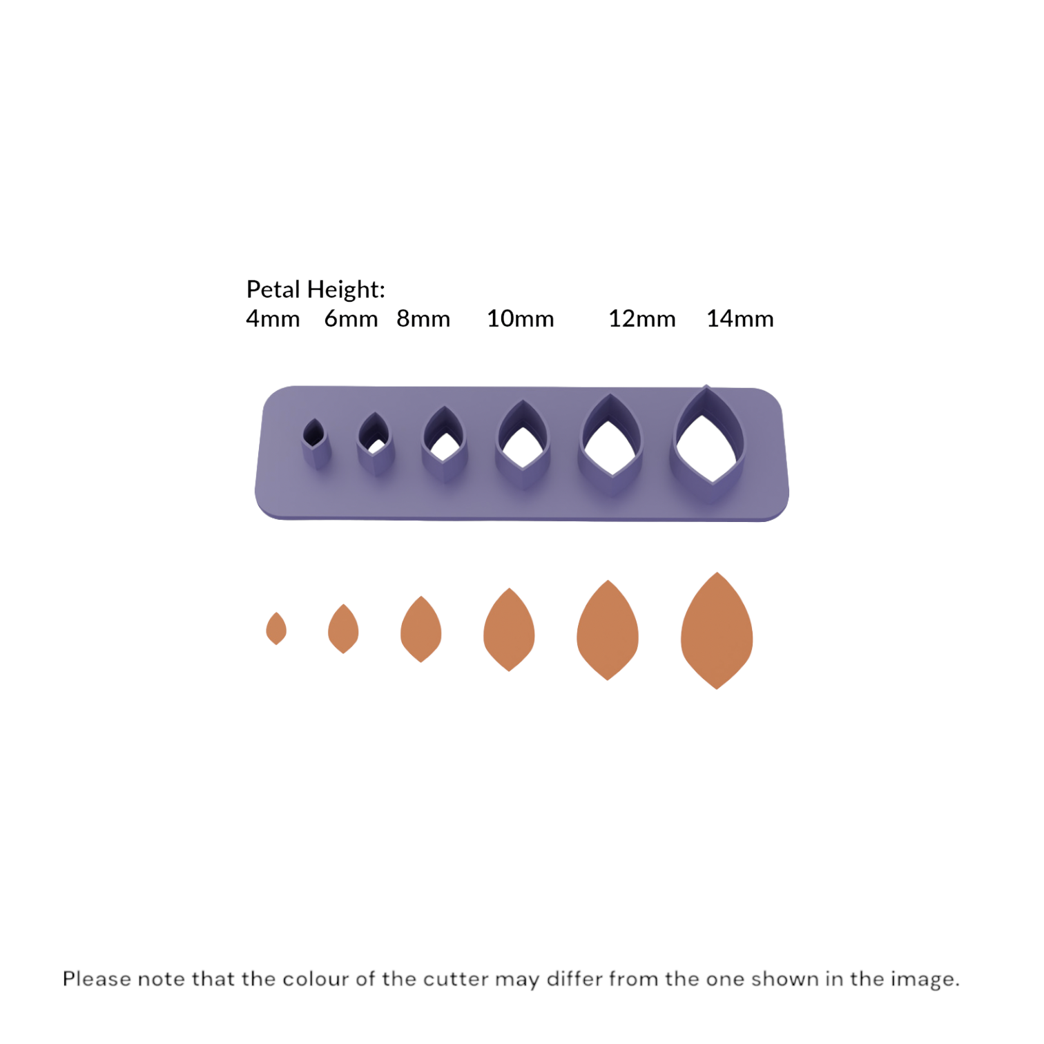 Petal - C0011 - Strip Micro cutter for clay - ClartStudios - Polymer clay Jewellery