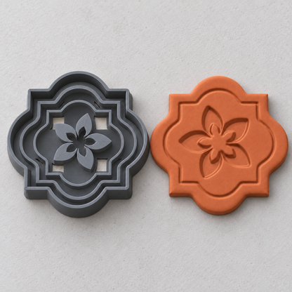 Quatrefoil Flower Tile Polymer Clay Cutter | 192 - ClartStudios - Polymer clay Jewellery