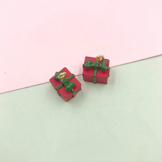 Red Gift Box - ClartStudios - Polymer clay Jewellery