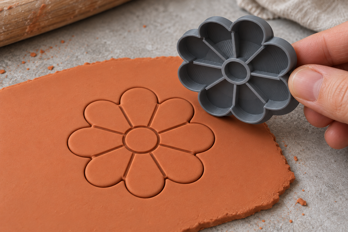 Retro Daisy Polymer Clay Cutter | 170 - ClartStudios - Polymer clay Jewellery