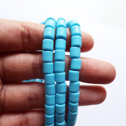 Sky Blue - 6mm Bucket Polymer Clay Beads - ClartStudios - Polymer clay Jewellery