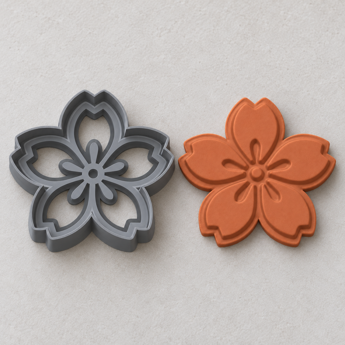 Sakura Blossom Polymer Clay Cutter | 119 - ClartStudios - Polymer clay Jewellery