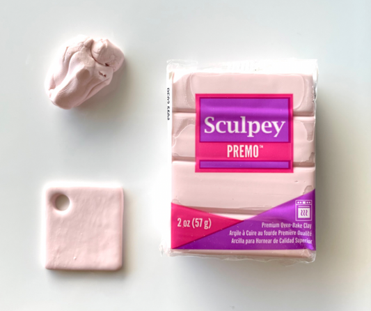 Sculpey Polymer Clay Light Pink 2oz - ClartStudios - Polymer clay Jewellery
