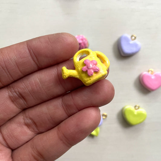 Watering Can Clay Charms - ClartStudios - Polymer clay Jewellery