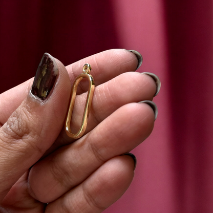 RB11 - Pack of 4 - Rounded Rectangle Hollow Bezel / Charm - ClartStudios - Polymer clay Jewellery