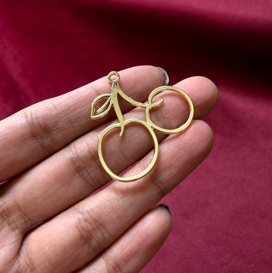 RB13 - Cherry Hollow Bezel / Charm - ClartStudios - Polymer clay Jewellery