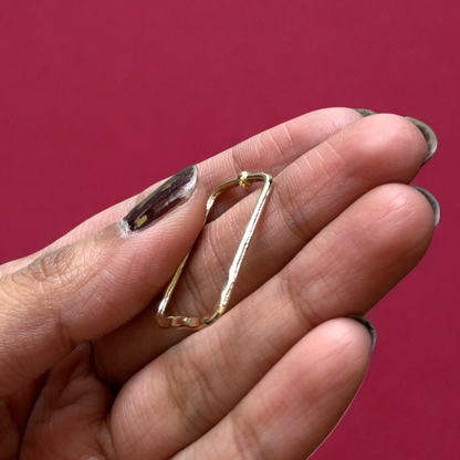 RB15 - Tall Rectangle Hollow Pendant / Bezel / Charm - ClartStudios - Polymer clay Jewellery