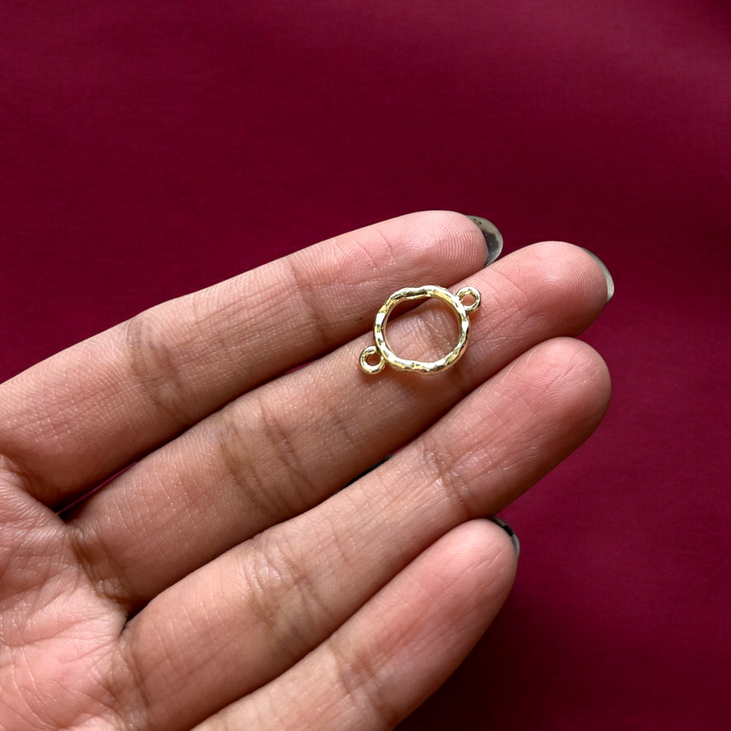 RB21 - Circle Hollow Connector / Bezel / Charm - ClartStudios - Polymer clay Jewellery