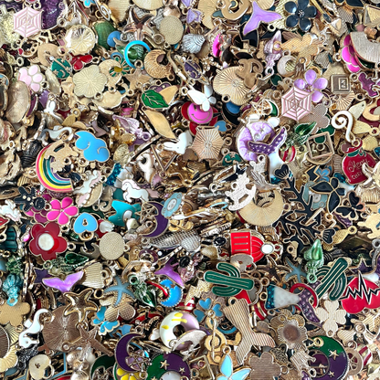 Assorted Enamel Charms - ClartStudios - Polymer clay Jewellery