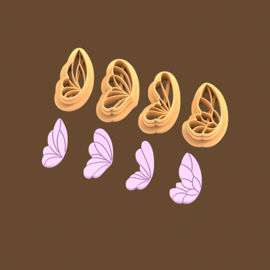 FC15 - Butterfly Wings Pack of 4 Clay Cutter | Spring Collection 2025 - ClartStudios - Polymer clay Jewellery