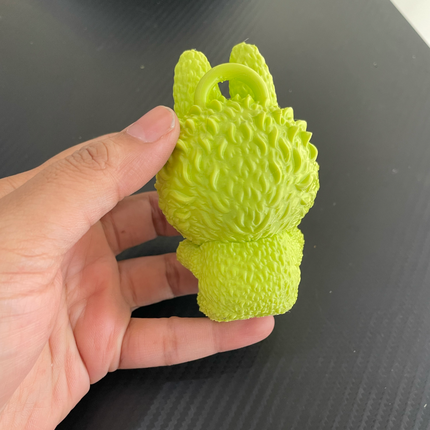3D Printed Labubu Charm – Green (Dispatch Time 4-5 days) - ClartStudios - Polymer clay Jewellery