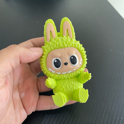 3D Printed Labubu Charm – Green (Dispatch Time 4-5 days) - ClartStudios - Polymer clay Jewellery