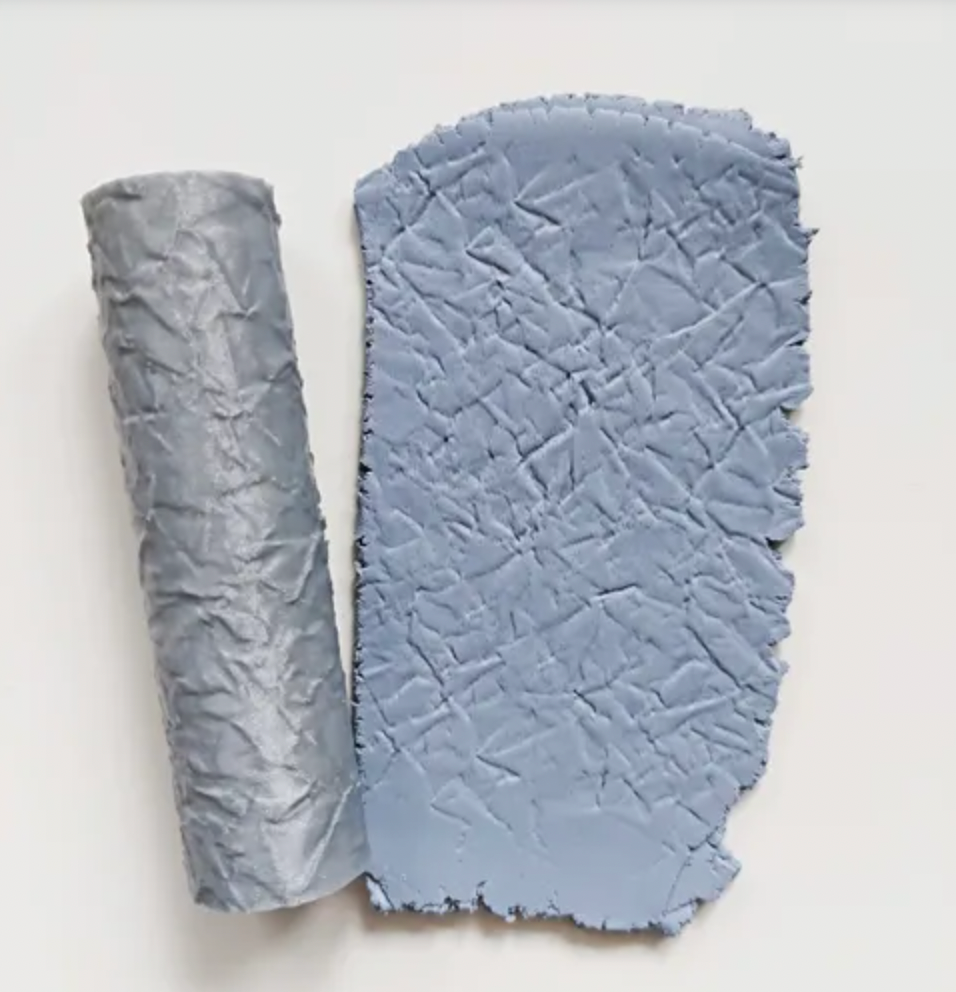 TR 03 - Crumbled paper texture roller - ClartStudios - Polymer clay Jewellery