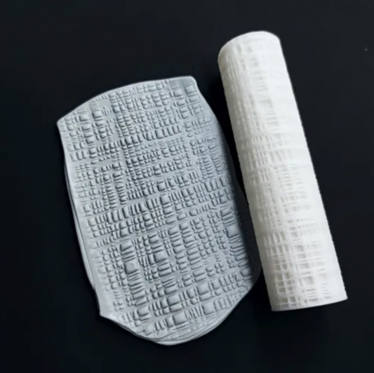 TR 04 - Stripe texture roller - ClartStudios - Polymer clay Jewellery