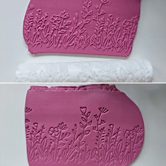 TR 05 - Embossed & Debossed texture roller (Pack of 2) - ClartStudios - Polymer clay Jewellery