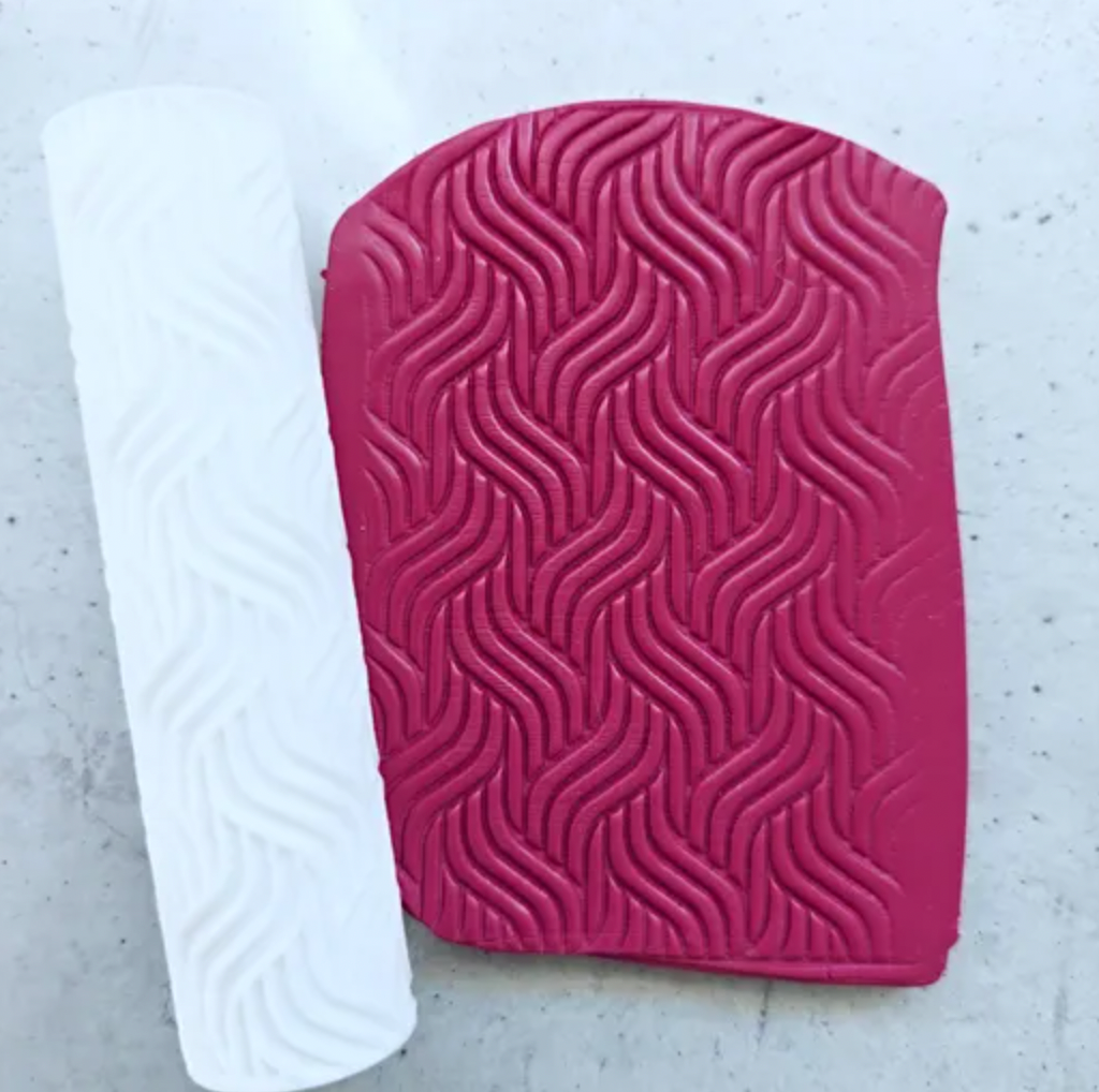 TR 09 - Seamless geometric texture roller - ClartStudios - Polymer clay Jewellery