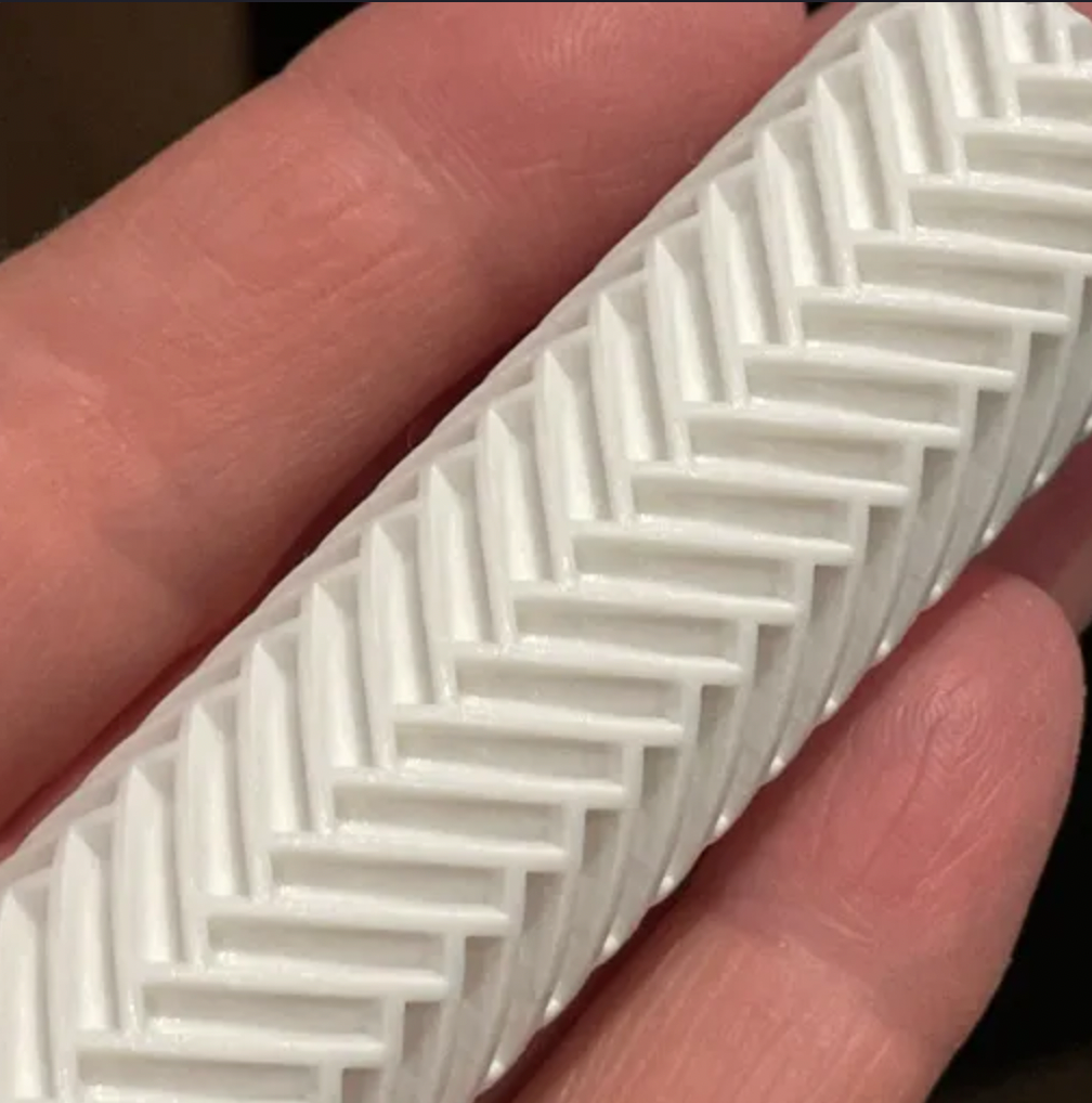 TR 10 - Herringbone texture roller - ClartStudios - Polymer clay Jewellery