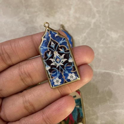 Resin Temple Door Earring Charms: Indian Vintage Style (Set of 5) (4-5 day Dispatch) - ClartStudios - Polymer clay Jewellery