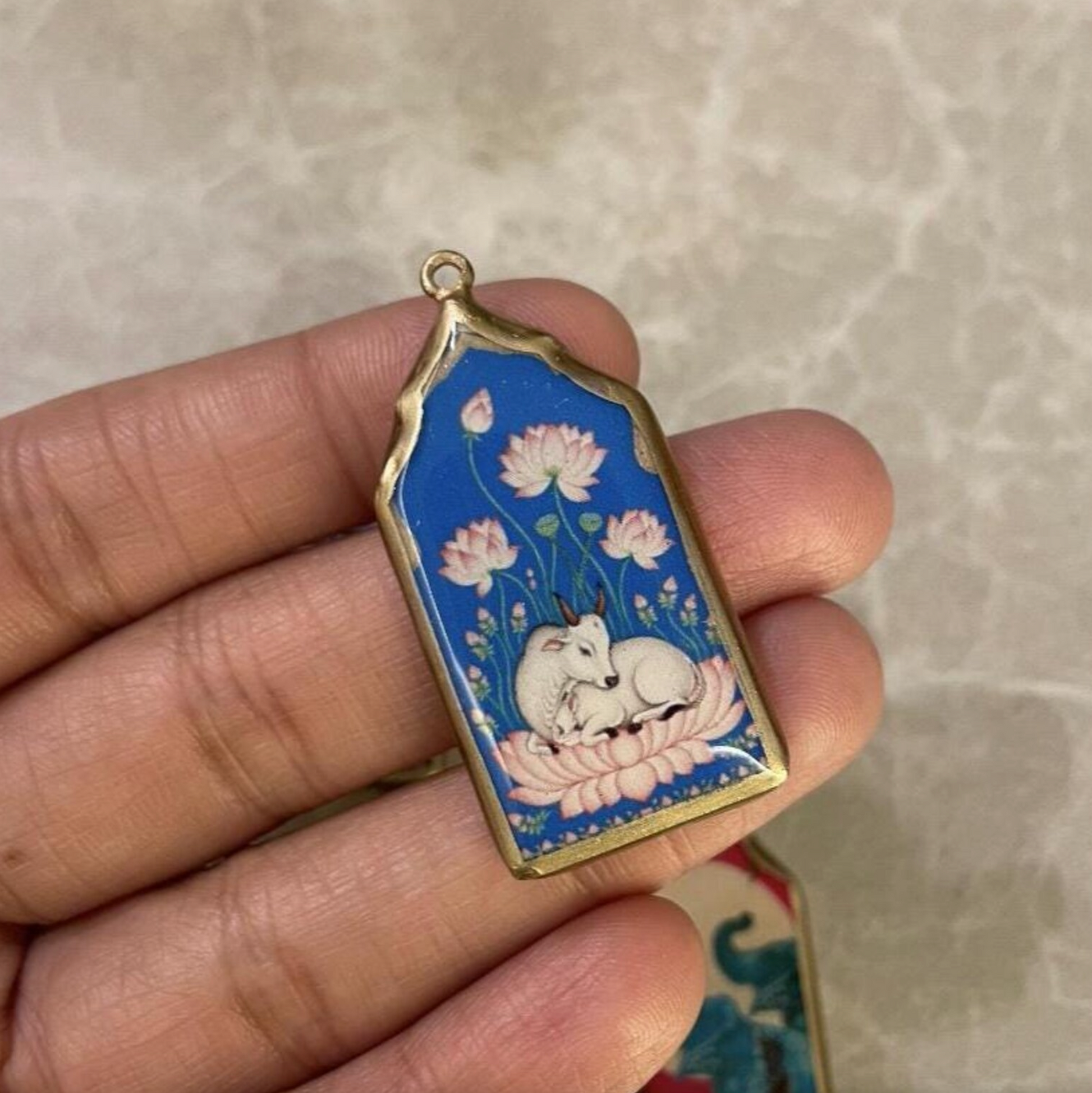 Resin Temple Door Earring Charms: Indian Vintage Style (Set of 5) (4-5 day Dispatch) - ClartStudios - Polymer clay Jewellery