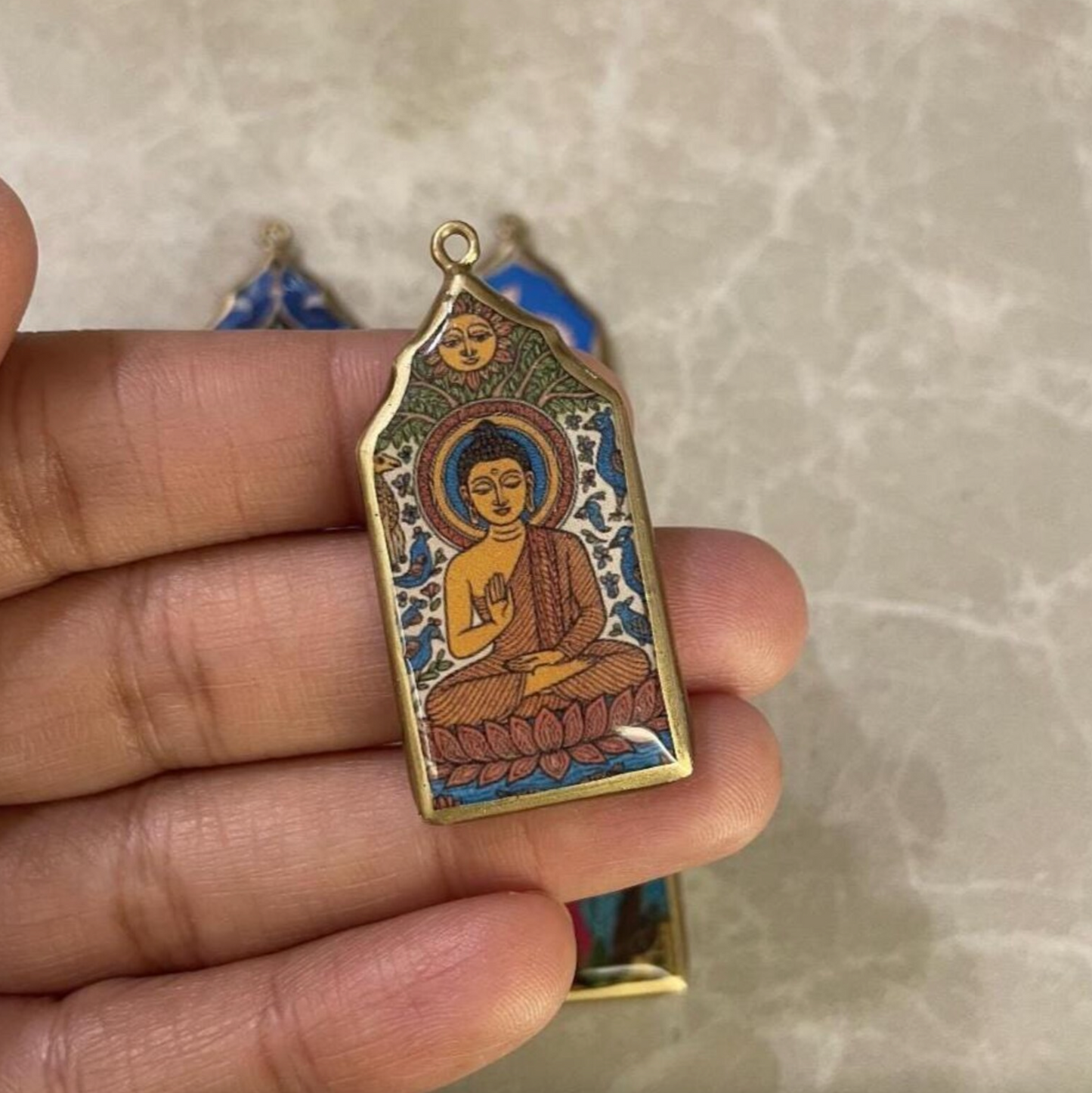 Resin Temple Door Earring Charms: Indian Vintage Style (Set of 5) (4-5 day Dispatch) - ClartStudios - Polymer clay Jewellery