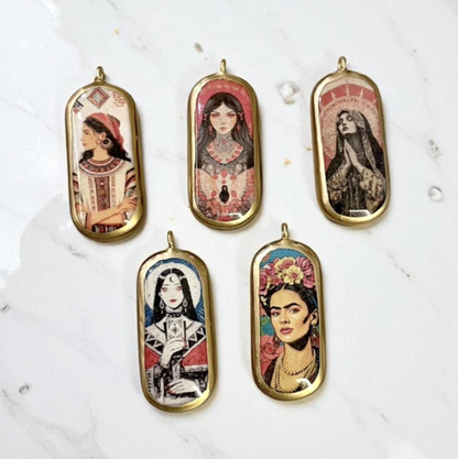 Pack of 5 - Unique Capsule Shape Designs - Resin Base Earring Charms Pendant (RU29 - RU33)(4-5 day Dispatch) - ClartStudios - Polymer clay Jewellery