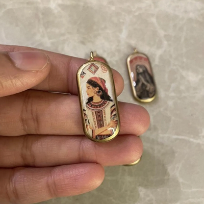 Pack of 5 - Unique Capsule Shape Designs - Resin Base Earring Charms Pendant (RU29 - RU33)(4-5 day Dispatch) - ClartStudios - Polymer clay Jewellery