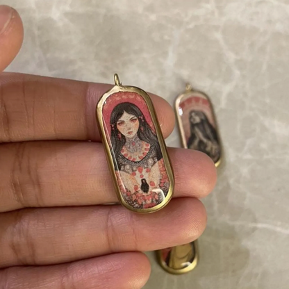 Pack of 5 - Unique Capsule Shape Designs - Resin Base Earring Charms Pendant (RU29 - RU33)(4-5 day Dispatch) - ClartStudios - Polymer clay Jewellery