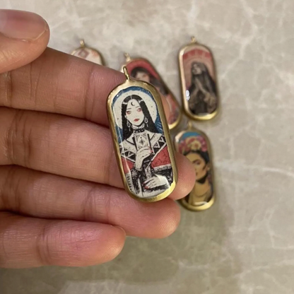 Pack of 5 - Unique Capsule Shape Designs - Resin Base Earring Charms Pendant (RU29 - RU33)(4-5 day Dispatch) - ClartStudios - Polymer clay Jewellery