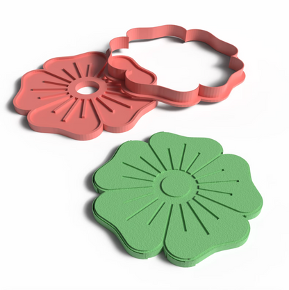 C01 - Flower Cutter and Stamp Set for Clay, Pottery and Bakery - ClartStudios - Polymer clay Jewellery