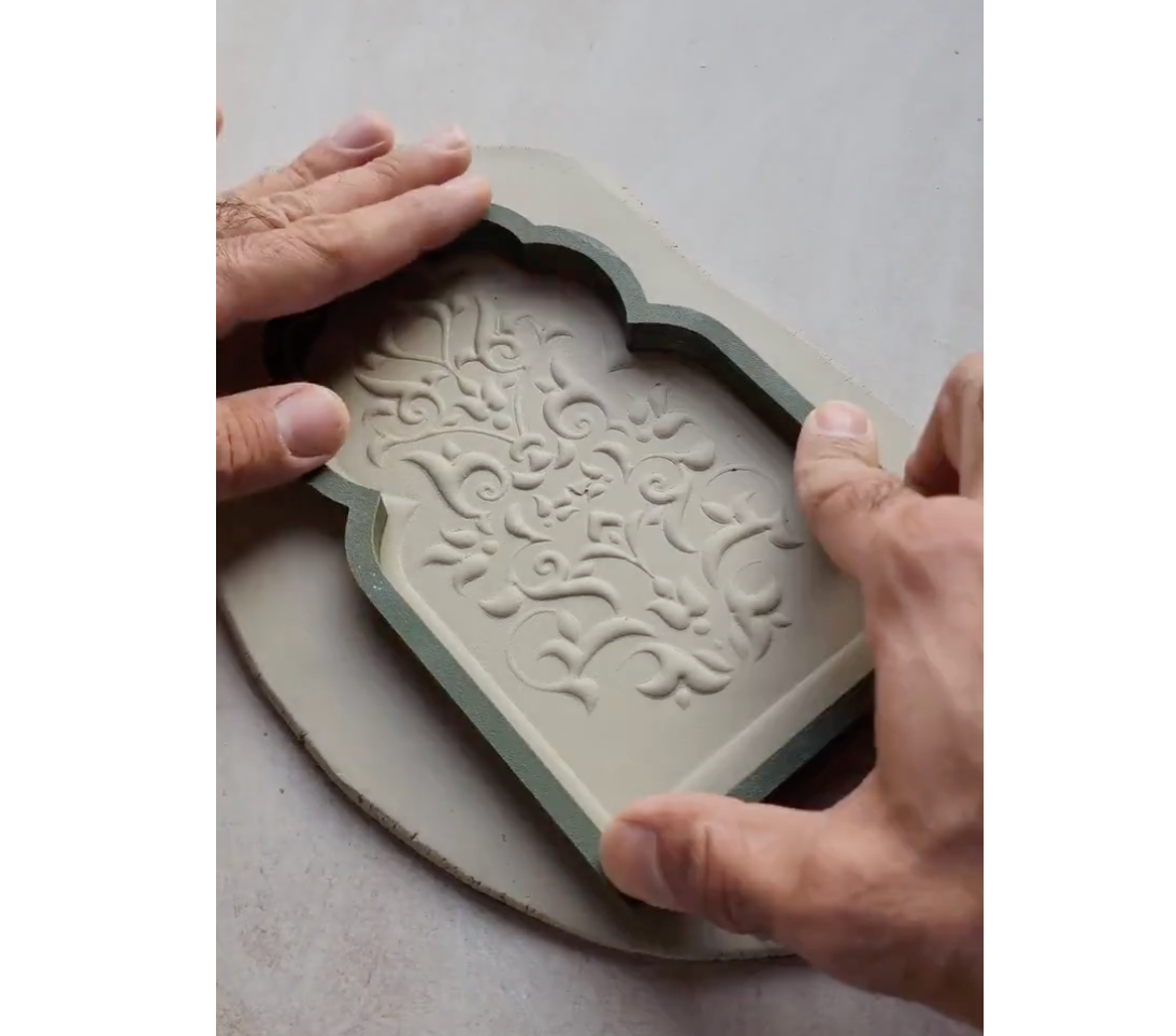 C07 - Arch Moroccan Islamic Design Stamp Cutter Set for Clay, Pottery and Bakery - ClartStudios - Polymer clay Jewellery