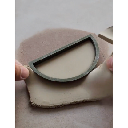 C09 - Candle Holder Clay Cutter & Stamp Set  for Clay, Pottery and Bakery - ClartStudios - Polymer clay Jewellery