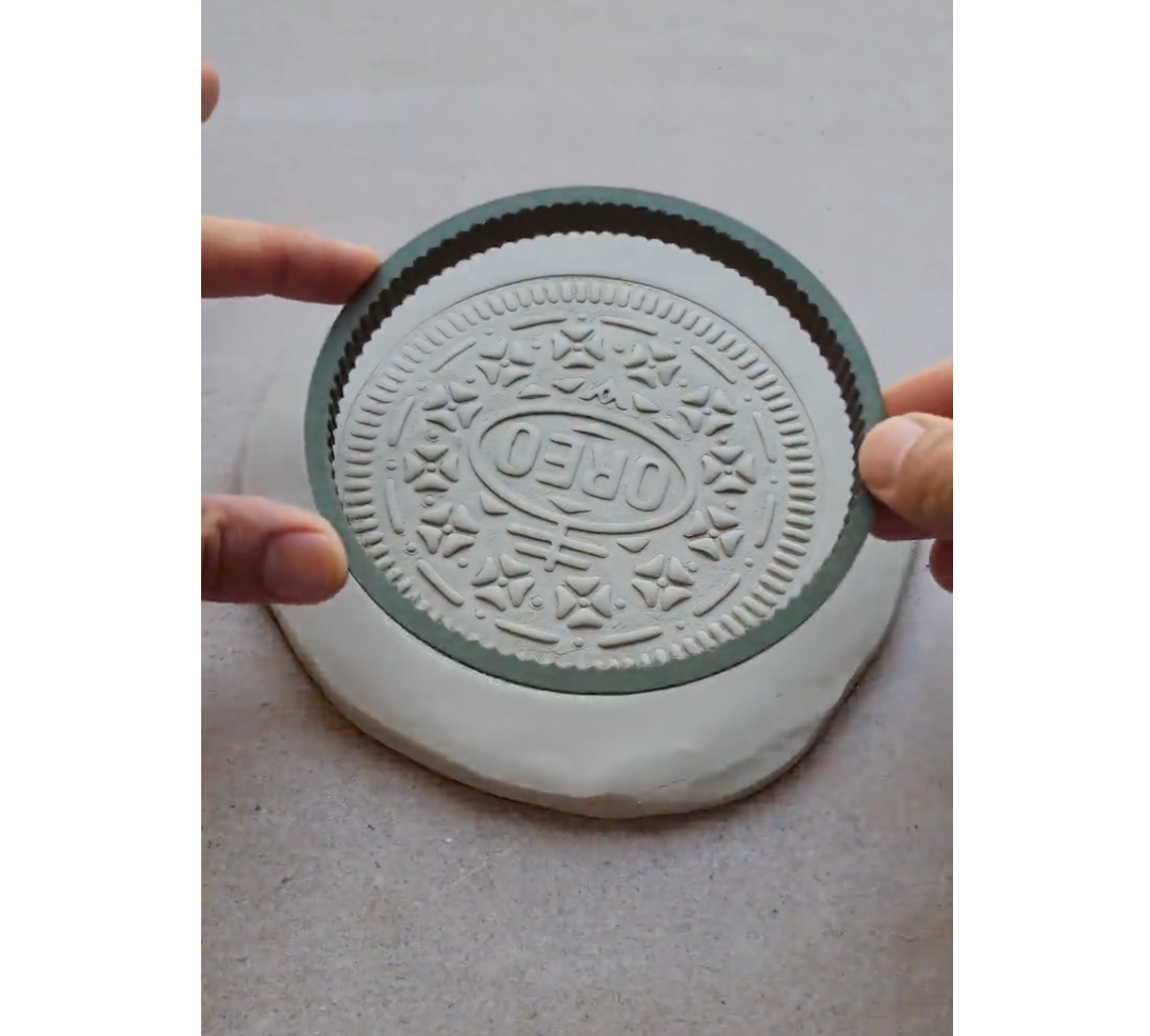 C10 - Oreo Cookie Stamp & Cutter Set  for Clay, Pottery and Bakery - ClartStudios - Polymer clay Jewellery