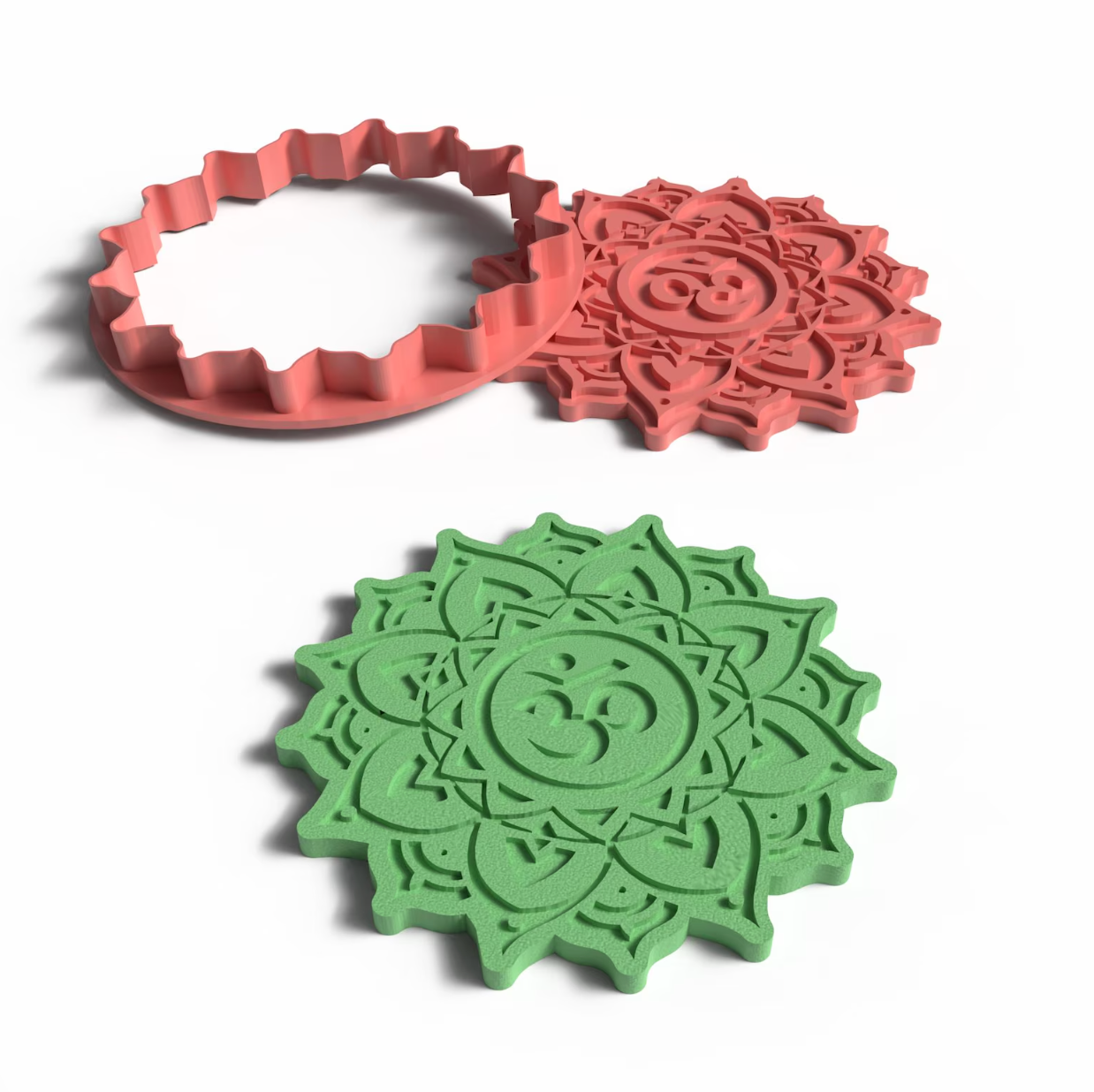 C12 - Mandala Cookie Cutter Stamp Set for Clay, Pottery and Bakery - ClartStudios - Polymer clay Jewellery