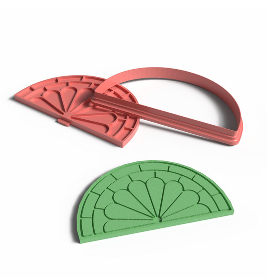 C17 - Lemon Slice - Napkin Holder Clay Cutter and tamp for Clay, Pottery and Bakery - ClartStudios - Polymer clay Jewellery