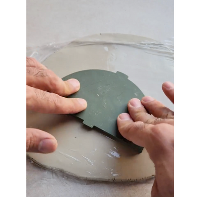 C17 - Lemon Slice - Napkin Holder Clay Cutter and tamp for Clay, Pottery and Bakery - ClartStudios - Polymer clay Jewellery