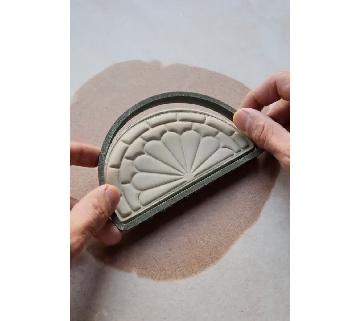 C17 - Lemon Slice - Napkin Holder Clay Cutter and tamp for Clay, Pottery and Bakery - ClartStudios - Polymer clay Jewellery