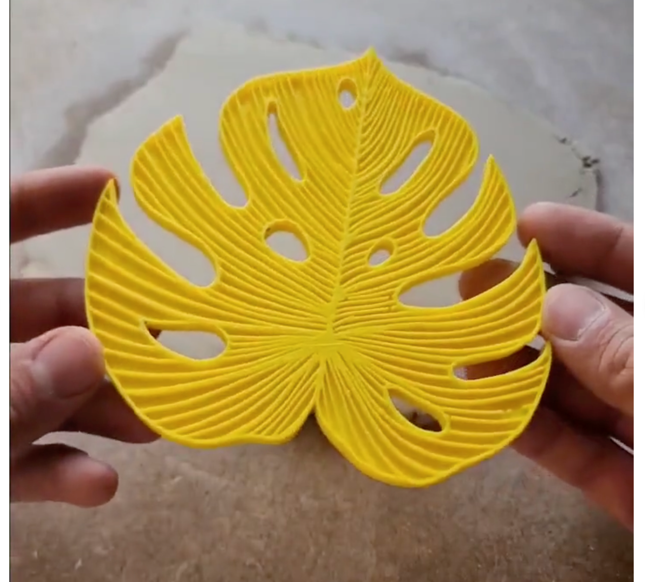 C19 - Monstera Leaf Cutter and Stamp Set for Clay, Pottery and Bakery - ClartStudios - Polymer clay Jewellery