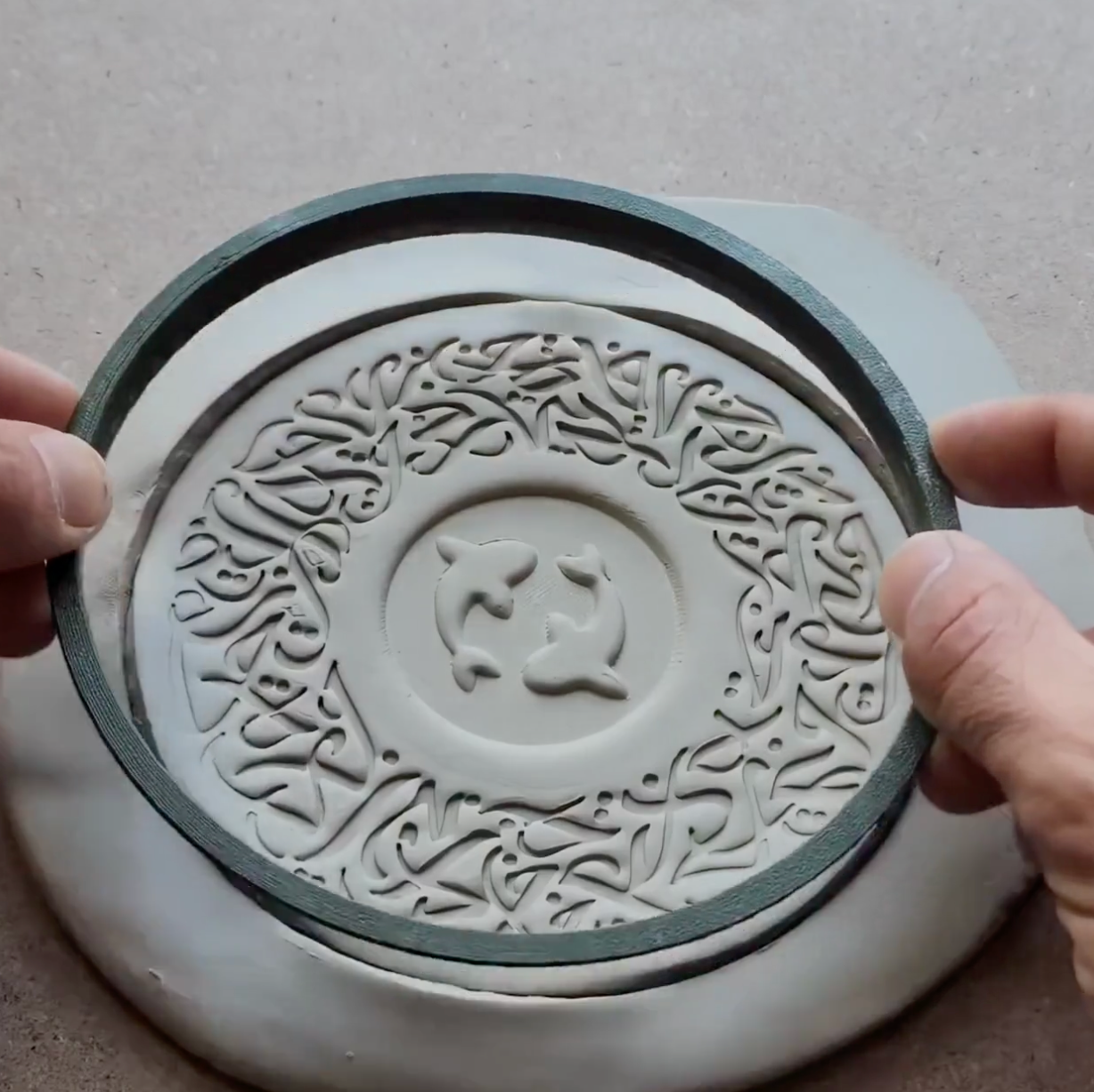 C23 - Arabic Calligraphy Cutter and Stamp Set for Clay, Pottery and Bakery - ClartStudios - Polymer clay Jewellery