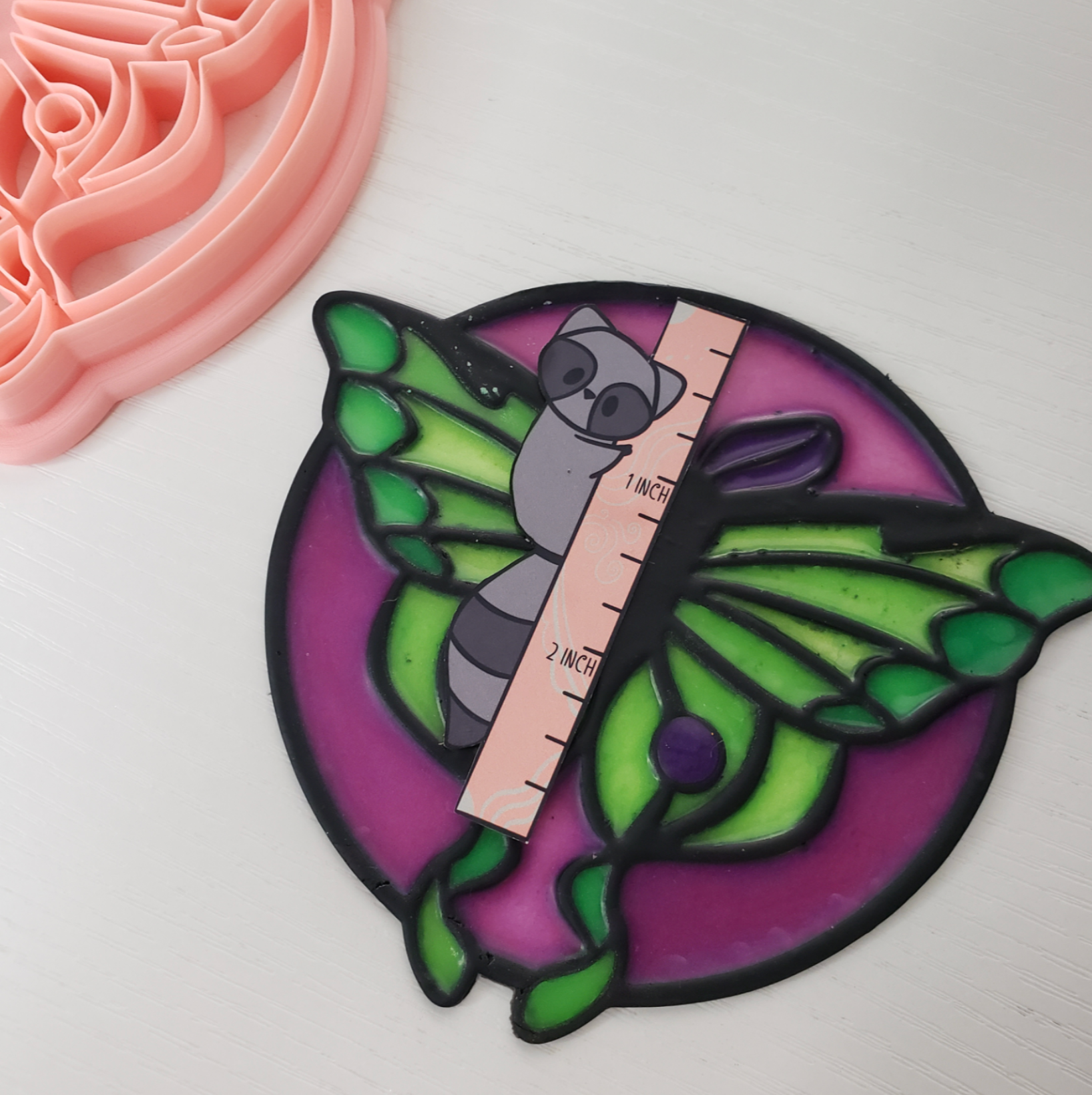 C24 - Luna Moth Window Cling/Suncatcher Cutter for Clay, Pottery and Bakery - ClartStudios - Polymer clay Jewellery