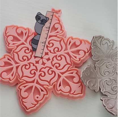 C29 -Snowflake Polymer Clay Trinket Dish / Decor Clay, Pottery and Bakery - ClartStudios - Polymer clay Jewellery